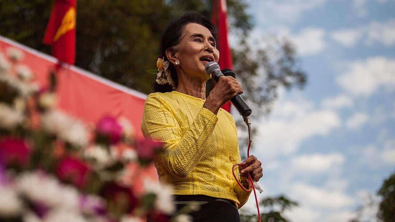 Aung Sun Suu Kyi, leader of Myanmar's National League for Democracy Party, is expected to retain power.