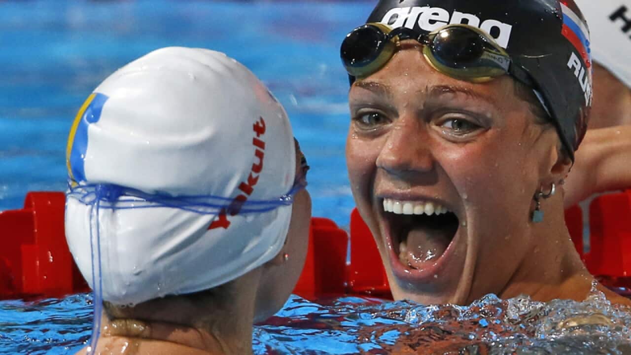 Efimova breaks 50m breaststroke record