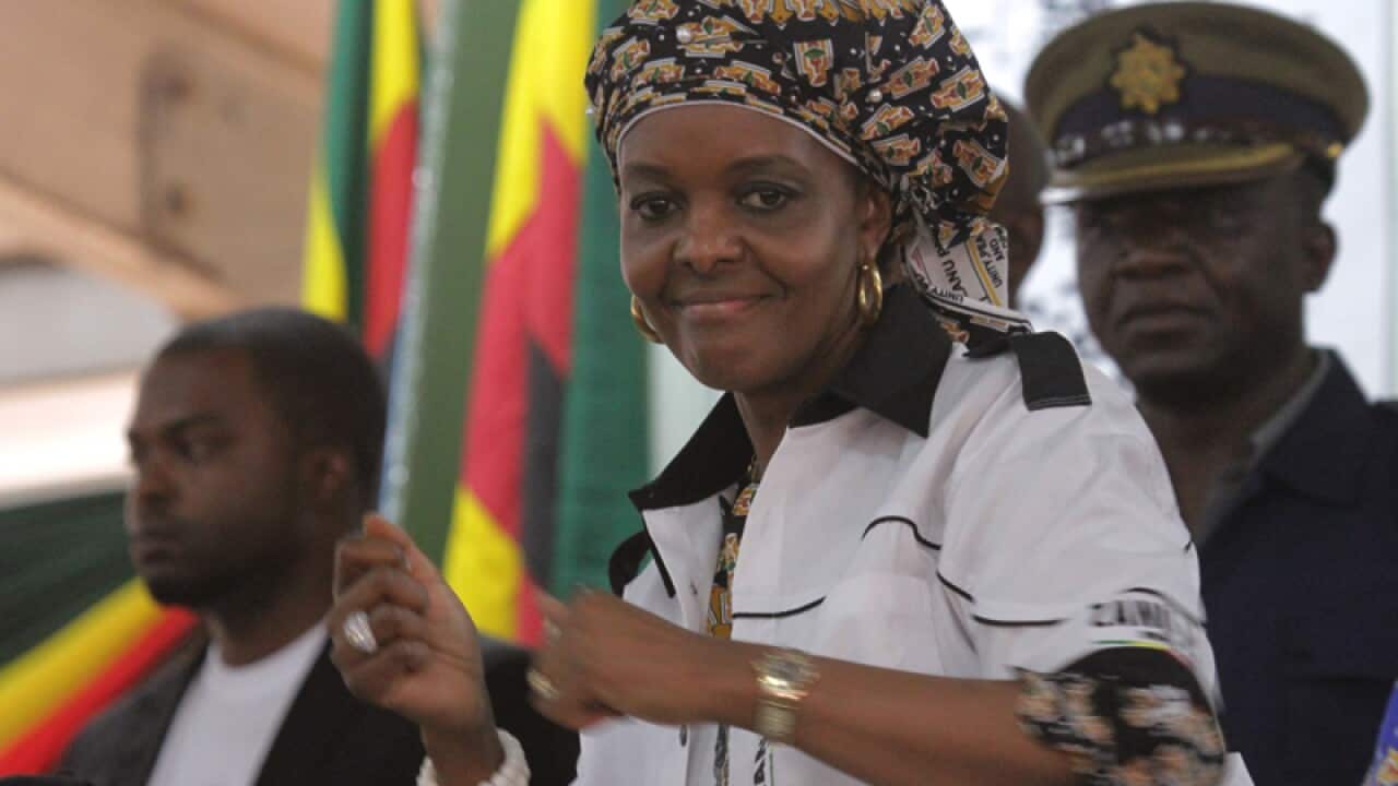 Zimbabwean Grace Mugabe smiles