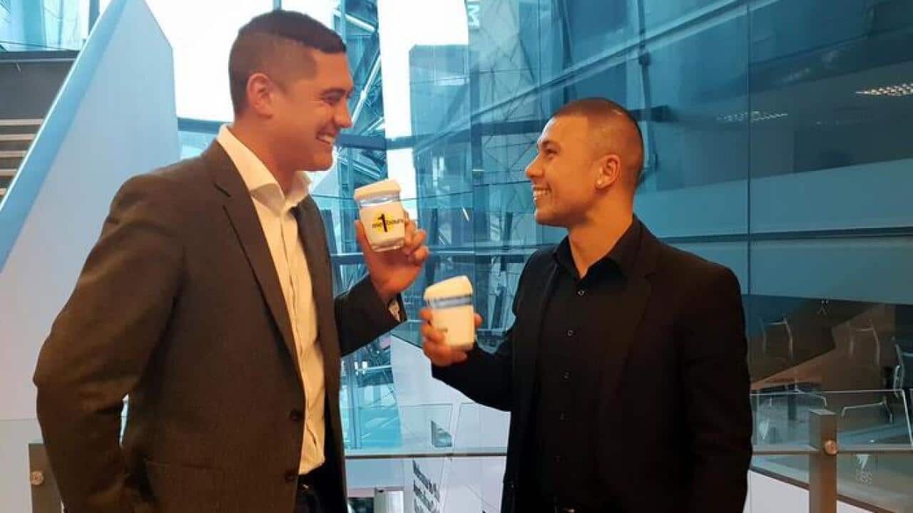 the two met for the first time at SBS Studios in Melbourne