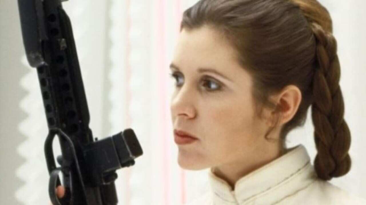 carrie fisher star wars 1977