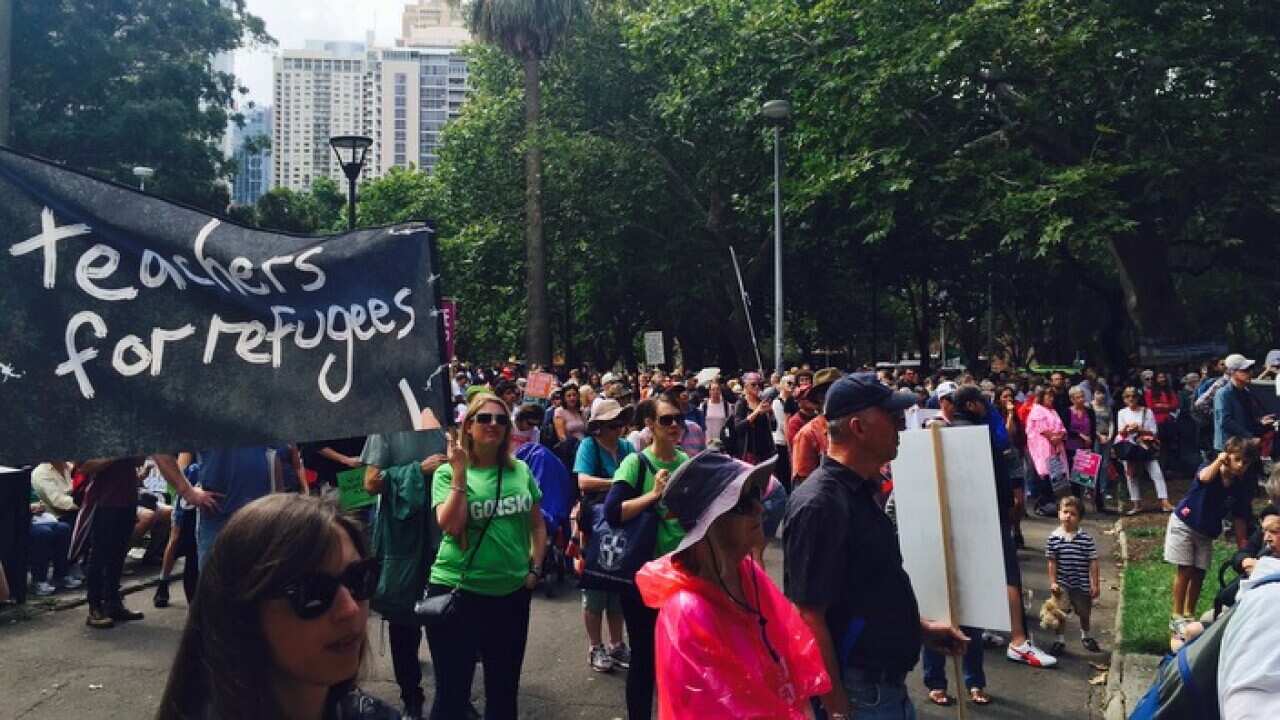 Hundreds rallied in Sydney