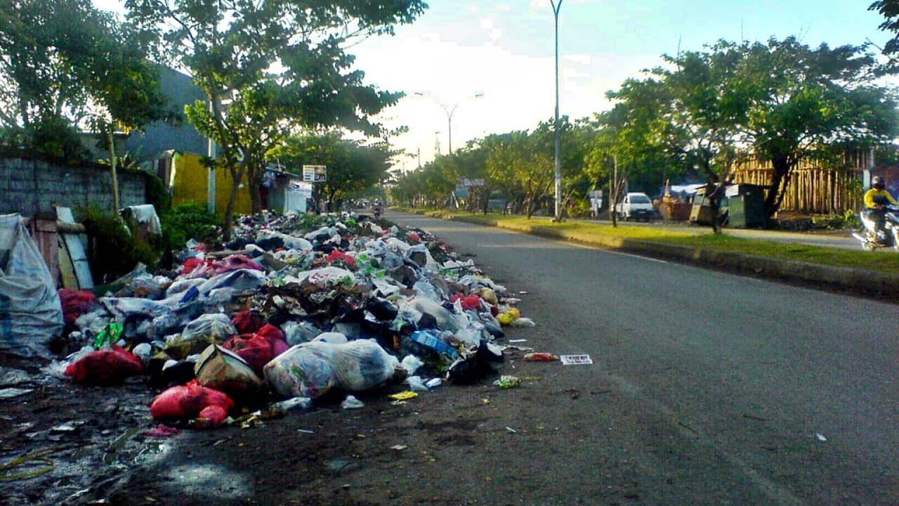 Roadside rubbish, no body cares