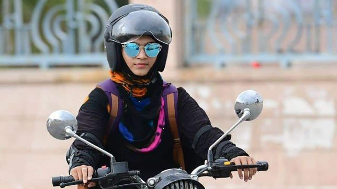 ayesha ameen burqa rider lucknow
