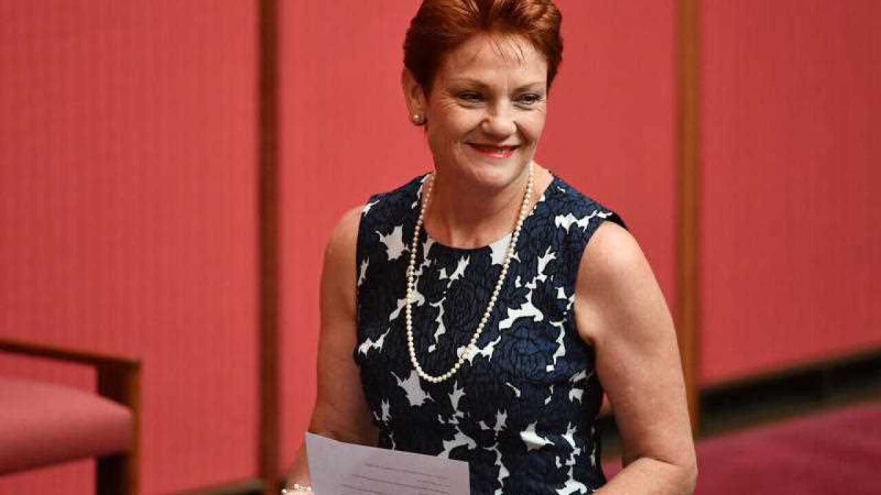 One Nation leader Senator Pauline Hanson