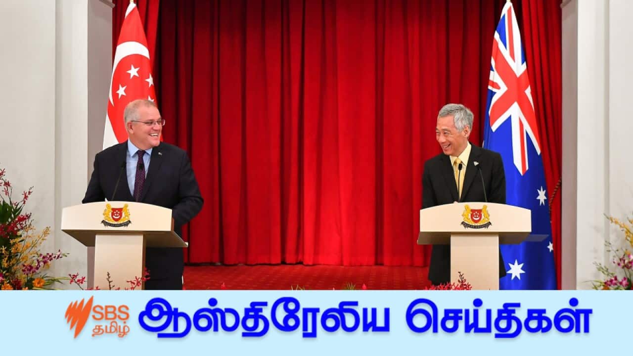 Singapore's Prime Minister with Australia's Scott Morrison