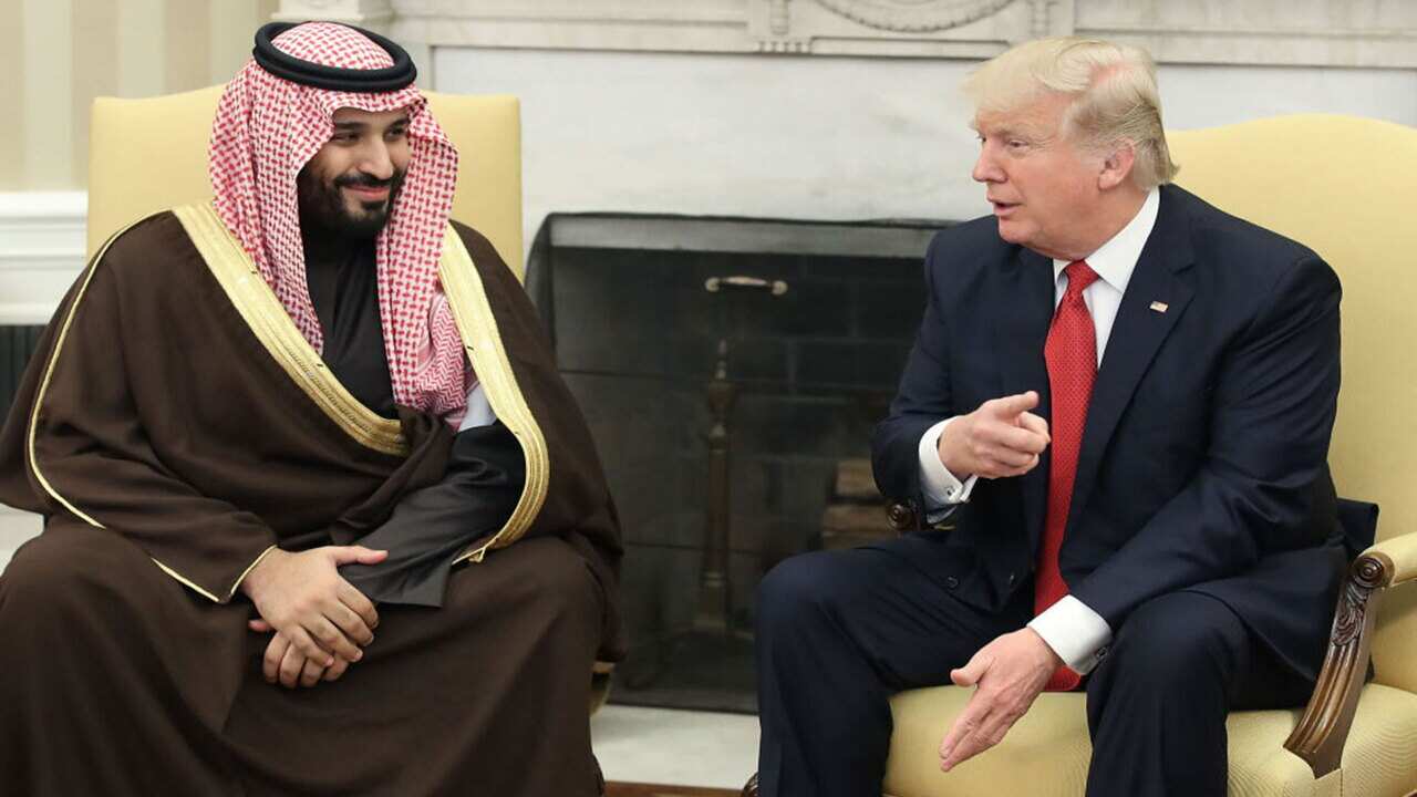 President Donald Trump meets with Mohammed bin Salman in March 2017.