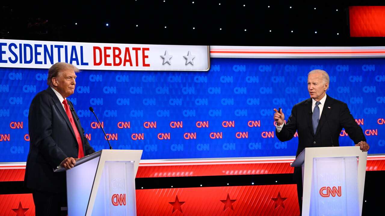First 2024 presidential debate between US President Joe Biden and former US President Donald J. Trump