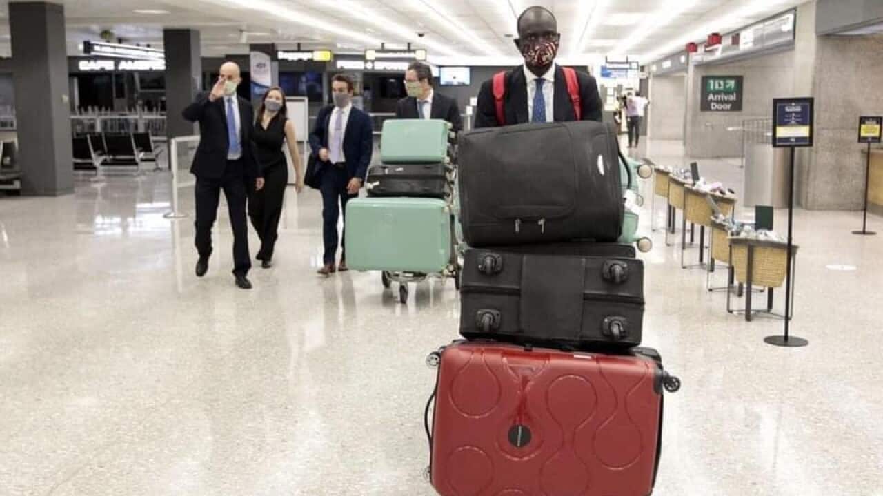 Peter Biar Ajak arrived in the USA