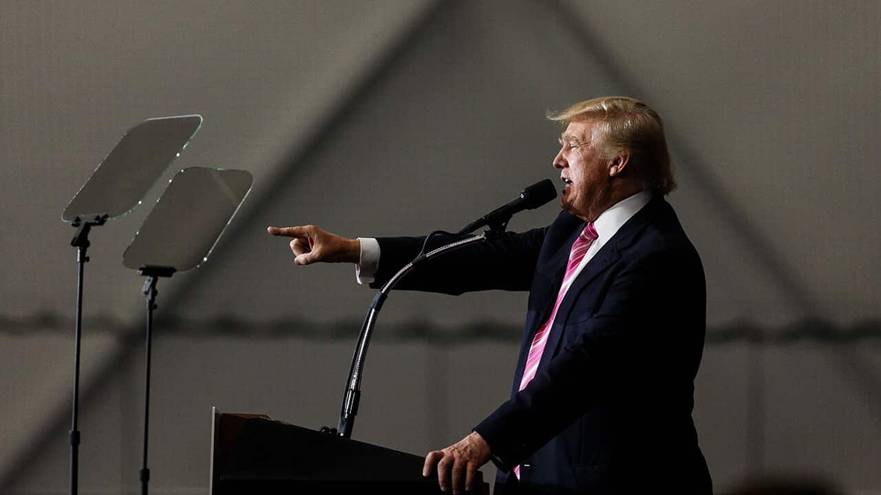 Republican presidential candidate Donald Trump