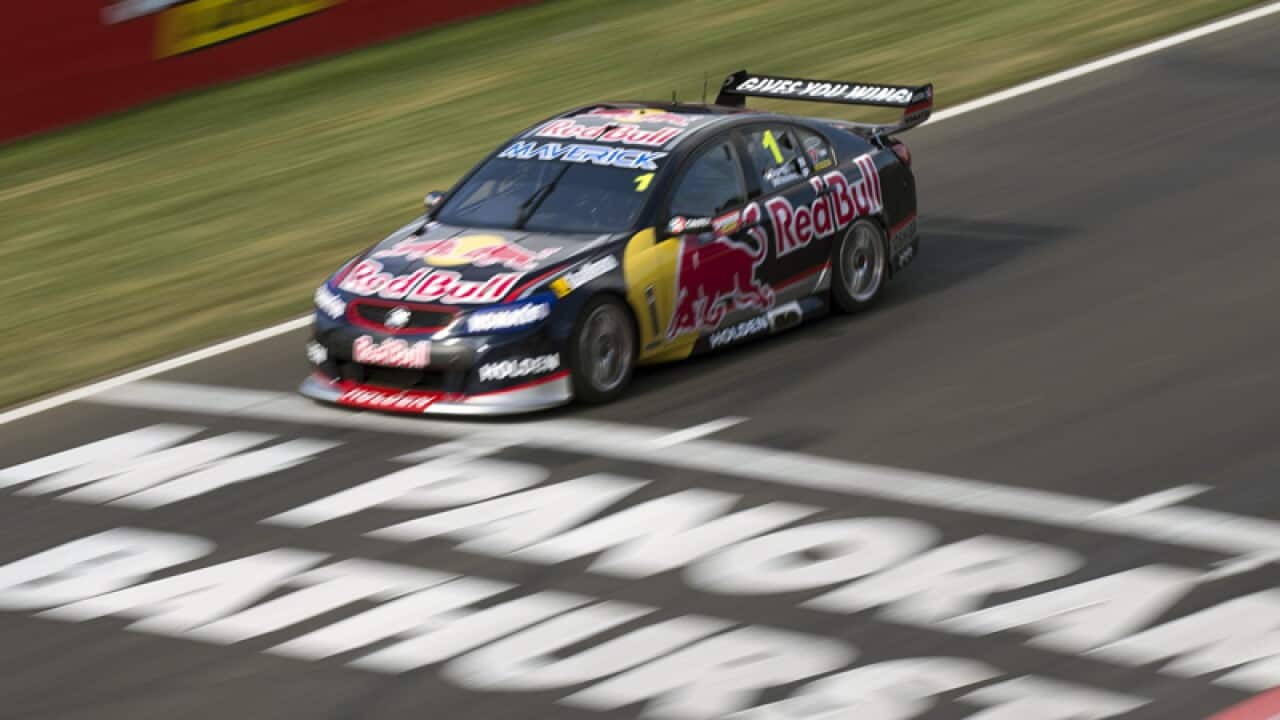 Jamie Whincup during practice for the Bathurst 1000