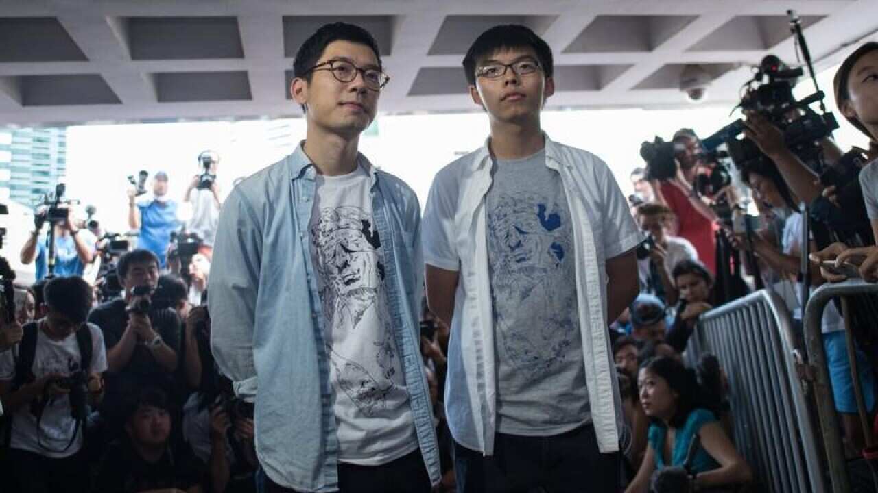 Joshua Wong and Nathan Law