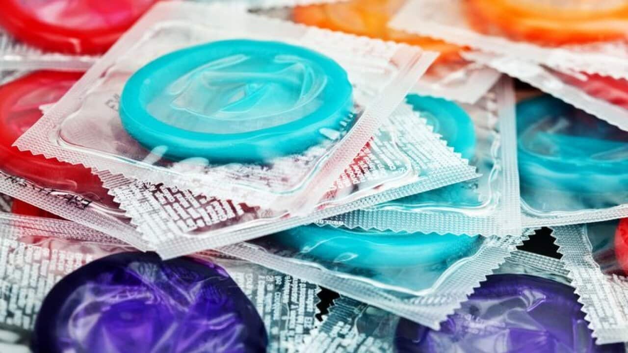 Safe Sex Colorful Condoms