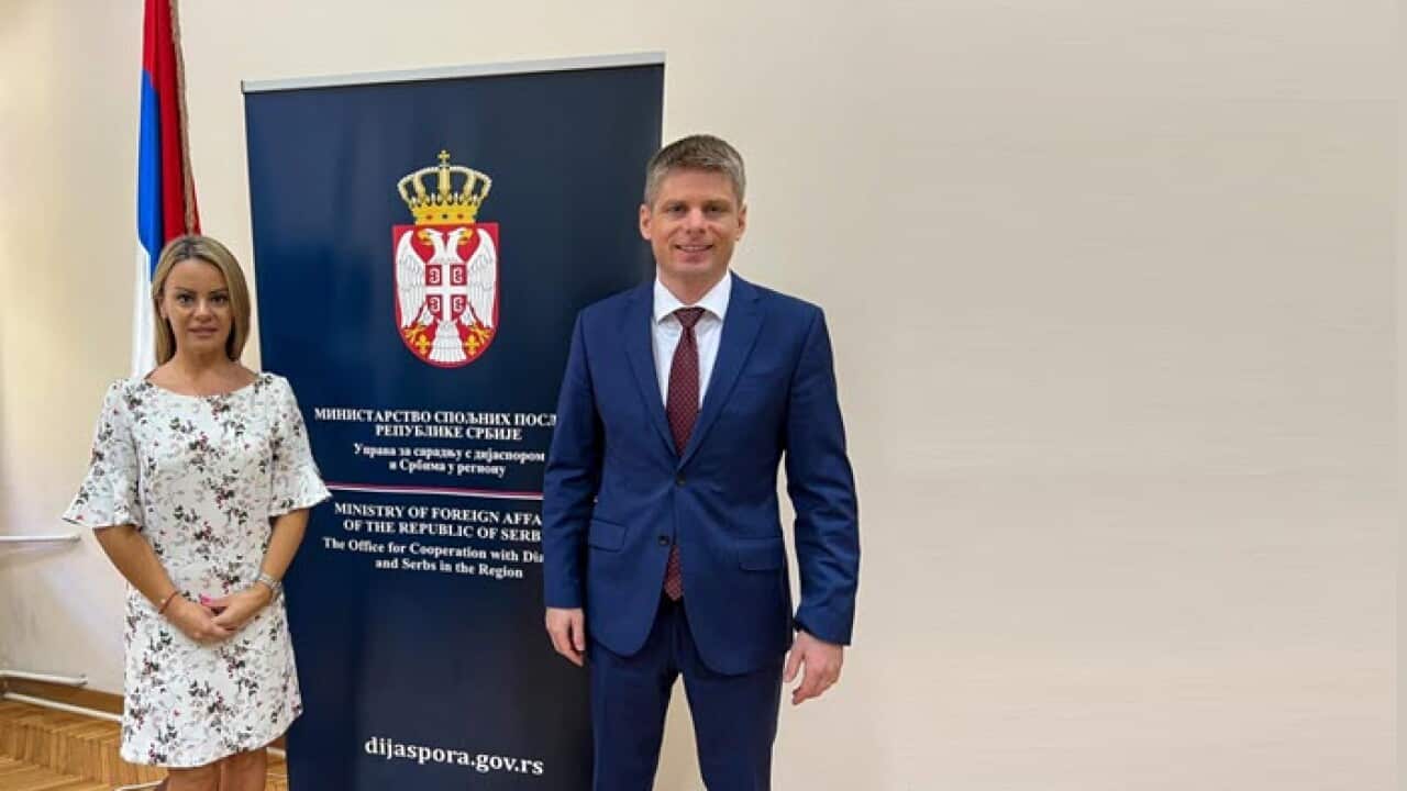 Klara Andrić i Arno Gujon u Beogradu