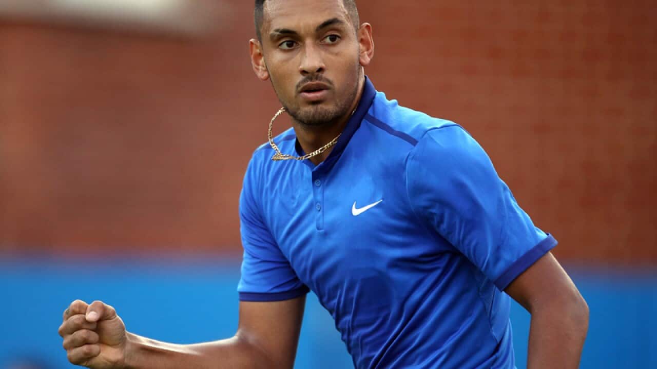Australian tennis player Nick Kyrgios