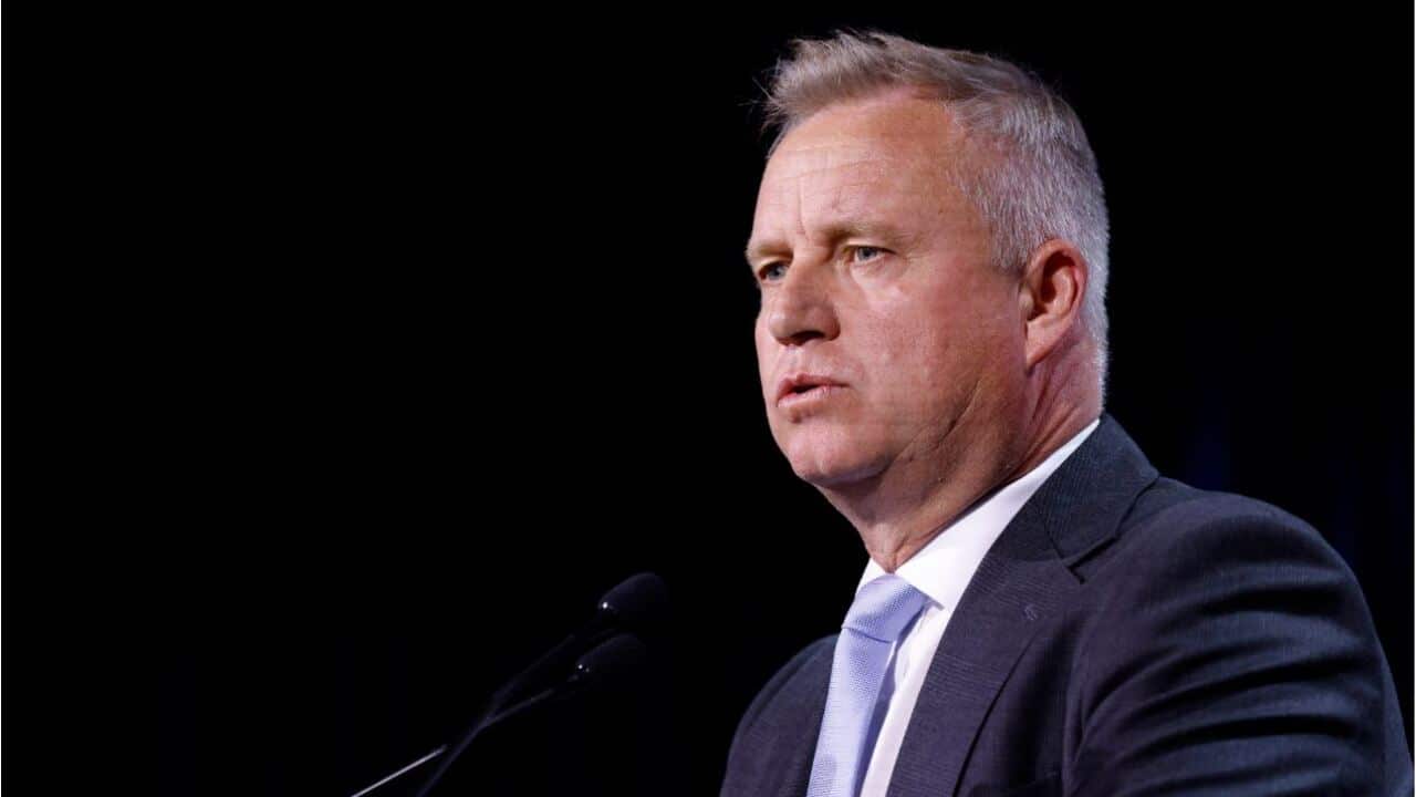 Il leader del partito liberale Jeremy Rockliff.