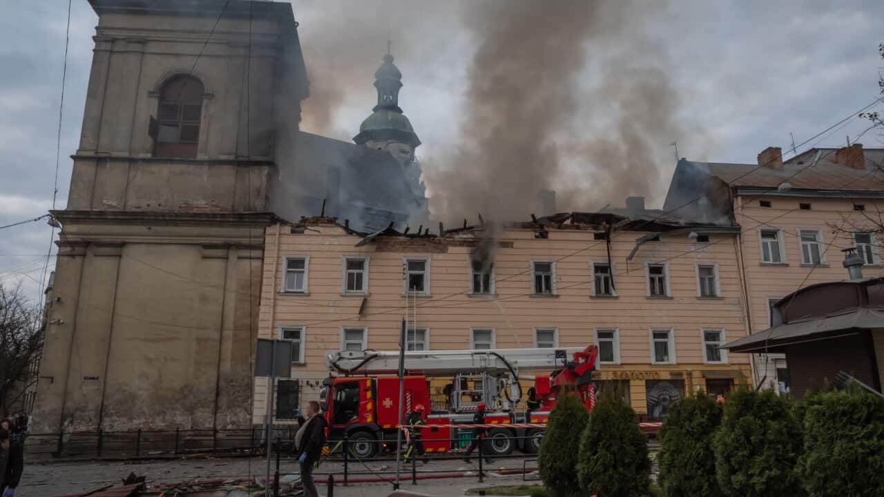 Drone Attack in Lviv, Ukraine - 24 Mar 2026