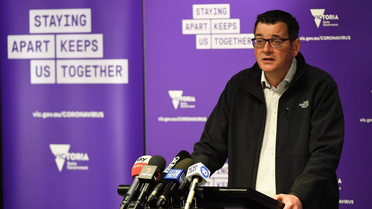 Victorian Premier Daniel Andrews announces the border closure