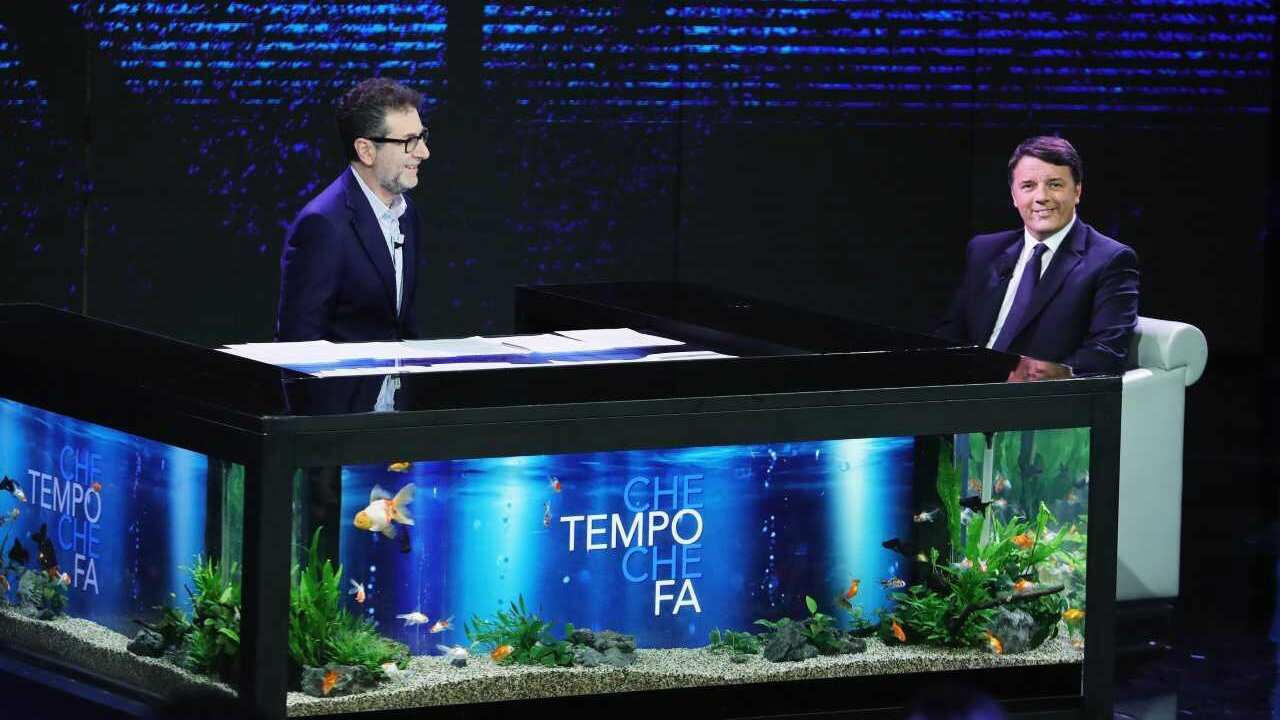 Matteo Renzi ospite di Fabio Fazio sulla RAI