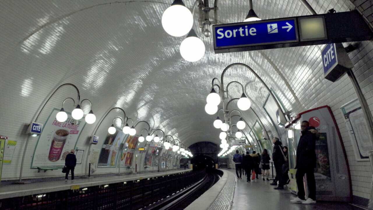 Cite is a metro station on Line 4 of the Paris Metro.( The Yomiuri Shimbun via AP Images )
