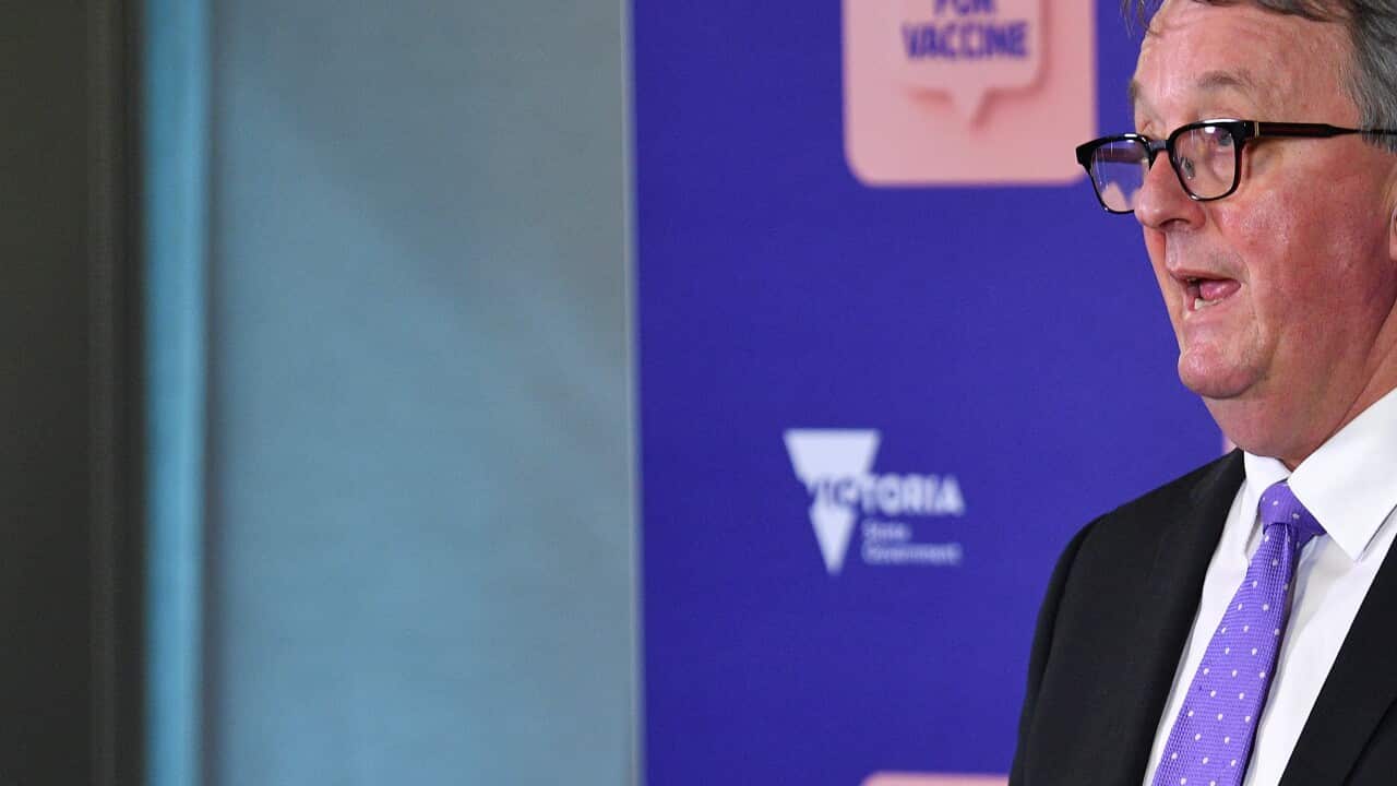 Victoria has recorded 79 new locally acquired COVID-19 cases, with the source of 26 infections under investigation. (AAP Image/James Ross) NO ARCHIVING