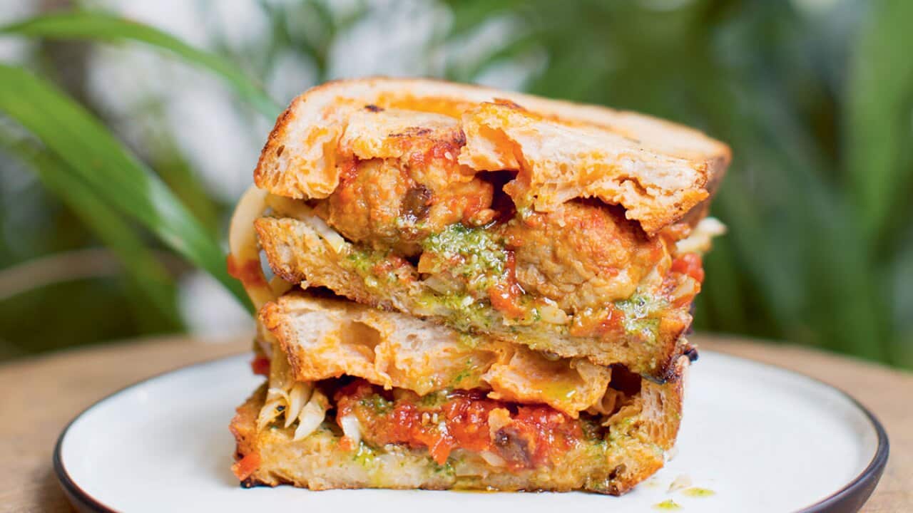 The ultimate meatball sandwich