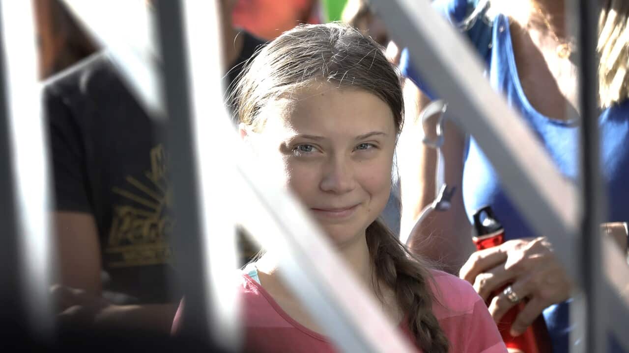 Sixteen-year-old climate activist Greta Thunberg.