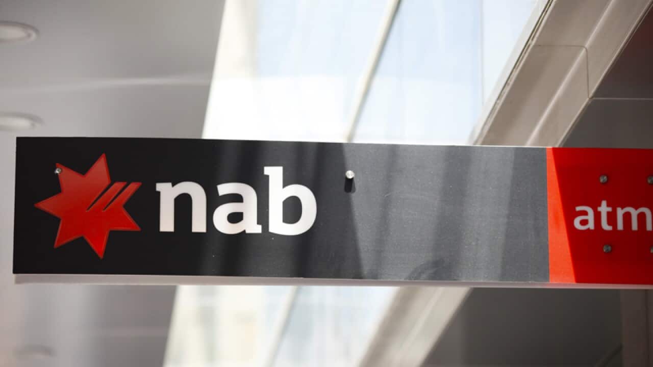 A National Australia Bank sign