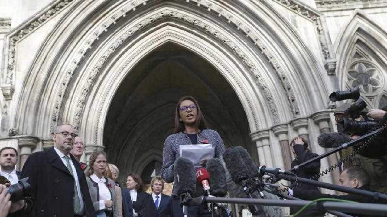 Gina Miller, one of the claimants who challenged plans for Brexit, speaks to the media outside the High Court in London