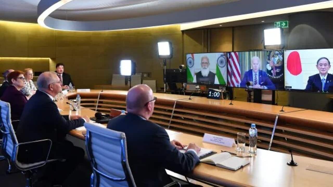 Quad members meeting, March 2021.