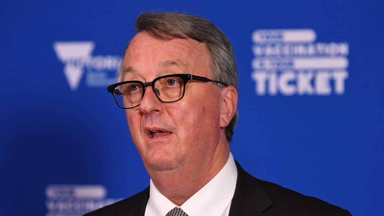 Victorian Health Minister Martin Foley speaks to the media during a press conference in Melbourne