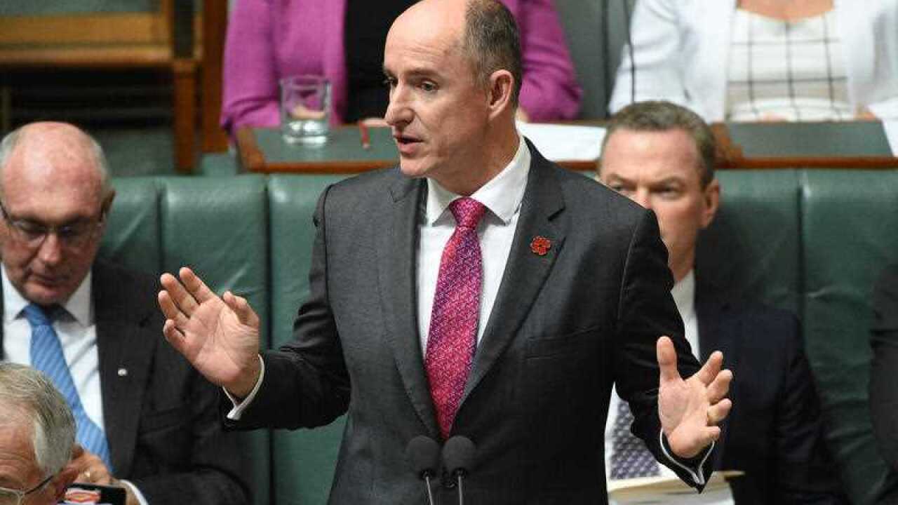 Minister for Veterans' Affairs Stuart Robert during Question Time at Parliament House in Canberra on Thursday, Feb. 4, 2016.