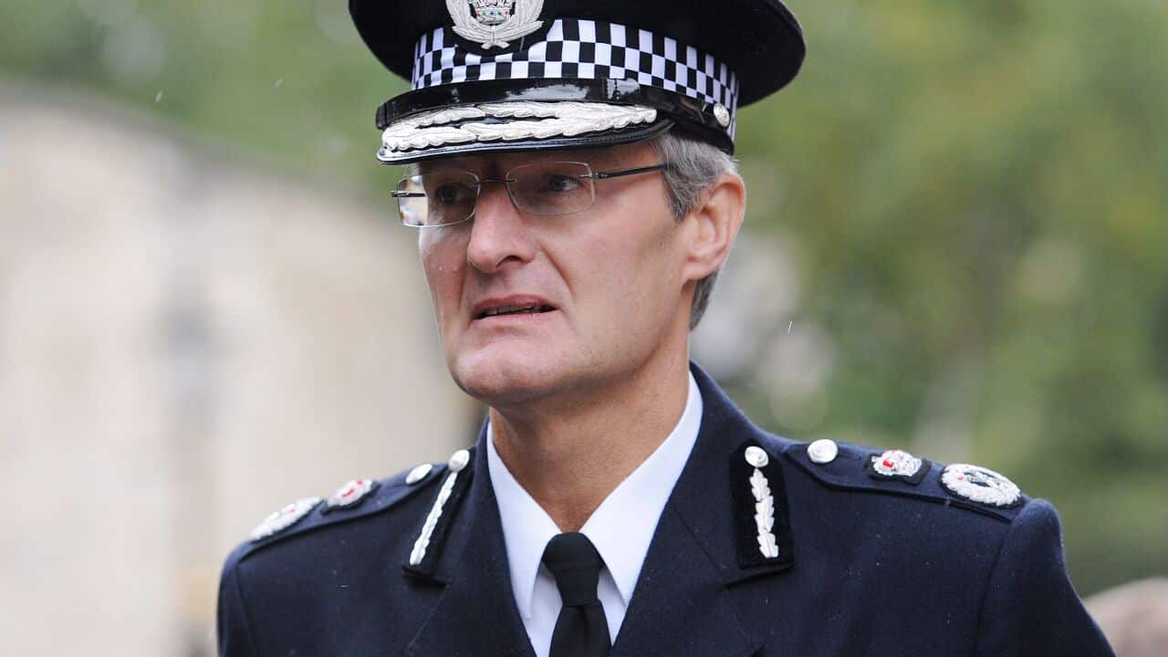 Chief Constable of South Yorkshire Police, David Crompton outside York Minster.