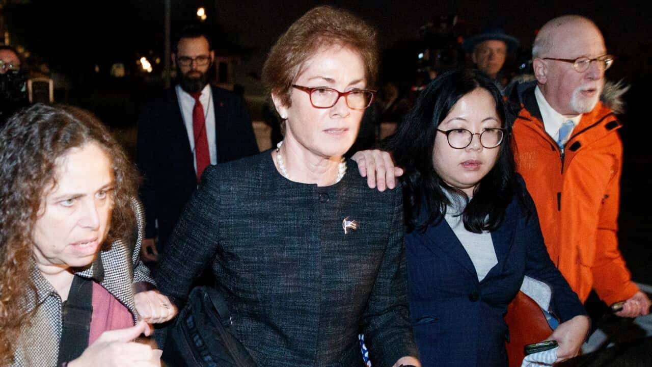 Former US ambassador to Ukraine, Marie Yovanovitch (AAP)