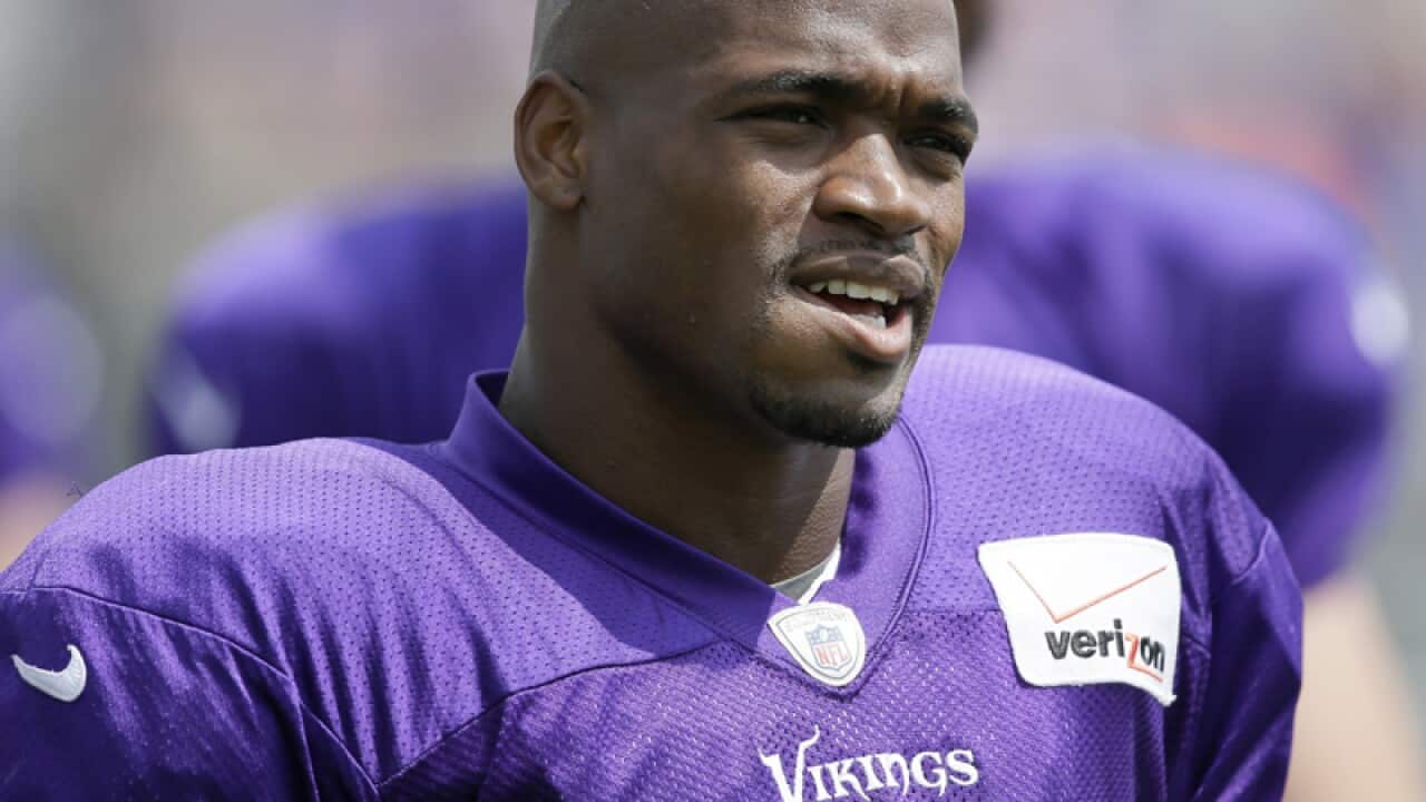 Minnesota Vikings NFL running back Adrian Peterson