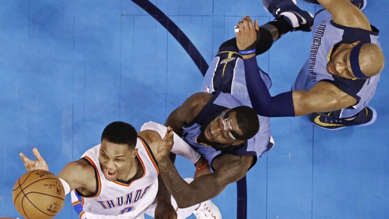 Oklahoma City Thunder guard Russell Westbrook