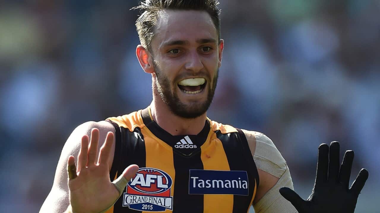 Hawthorn Hawks player Jack Gunston.