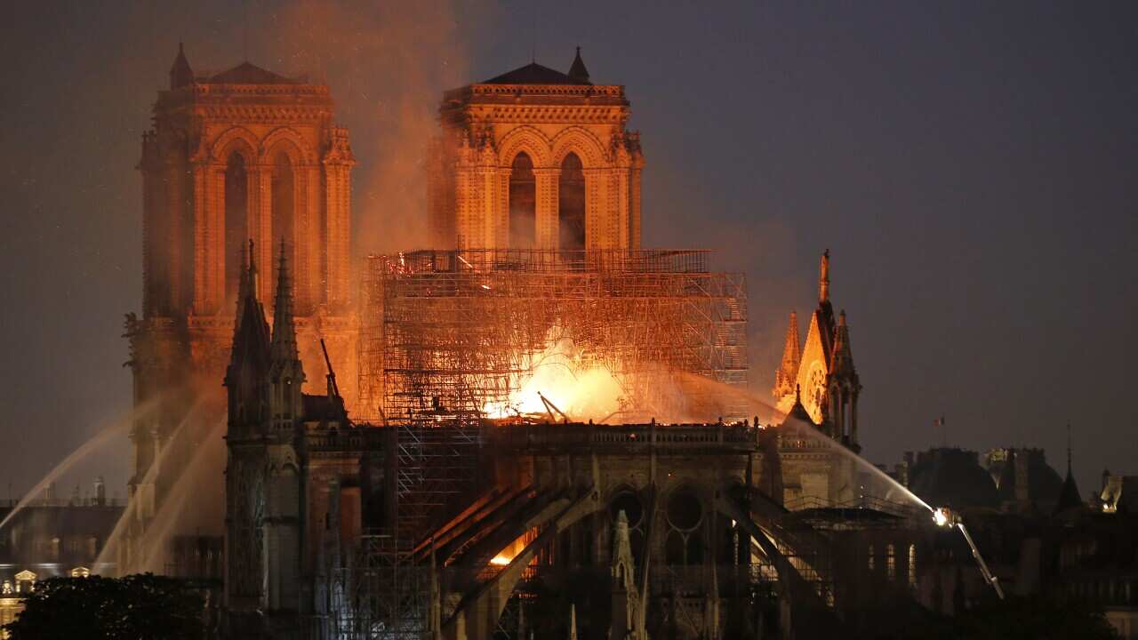 Fire Breaks Out At Iconic Notre-Dame Cathedral In Paris