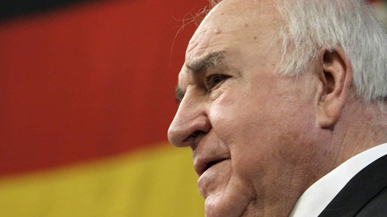 German former Chancellor Helmut Kohl