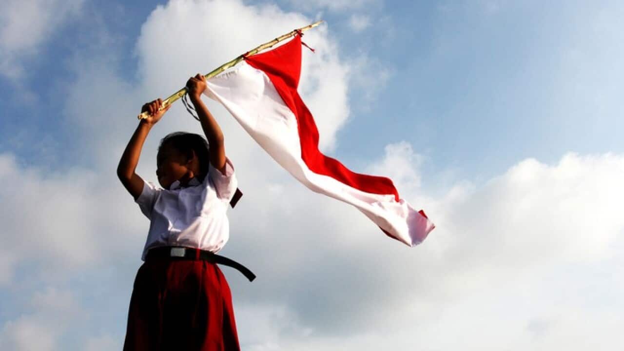 A young Indonesian displays the spirit of the early Indonesian nationalists.