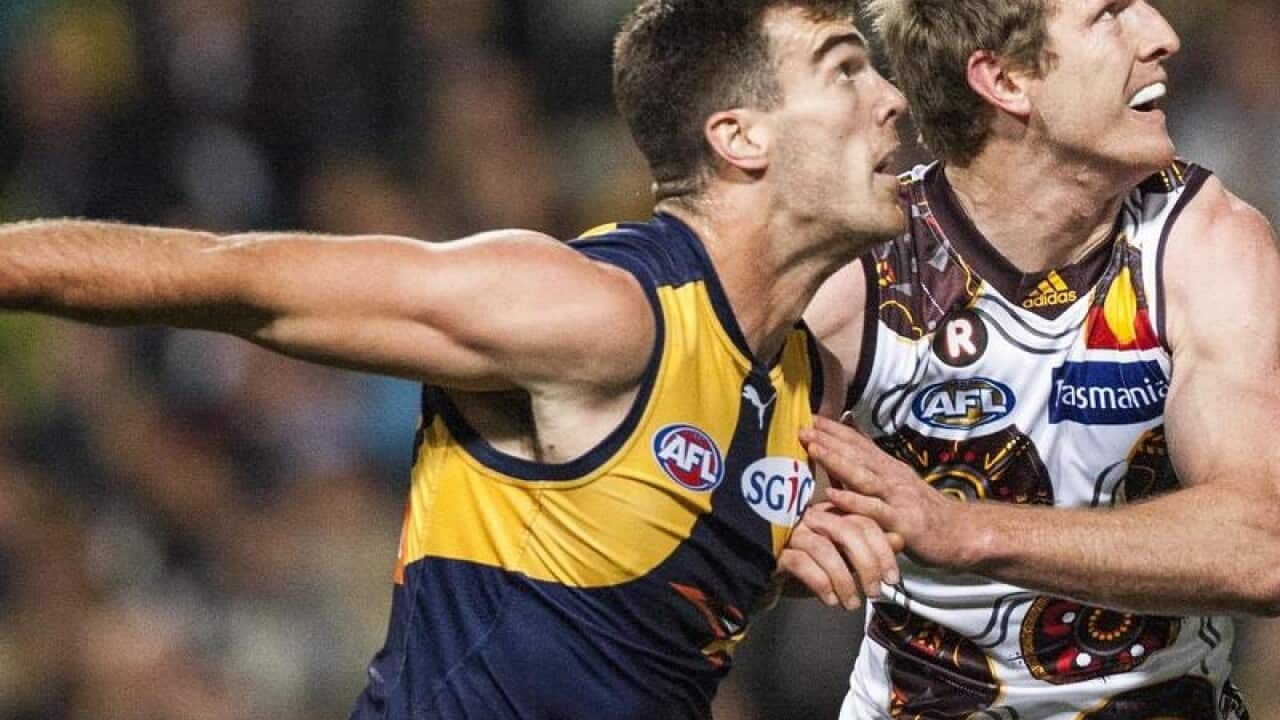 West Coast Eagles ruckman Scott Lycett