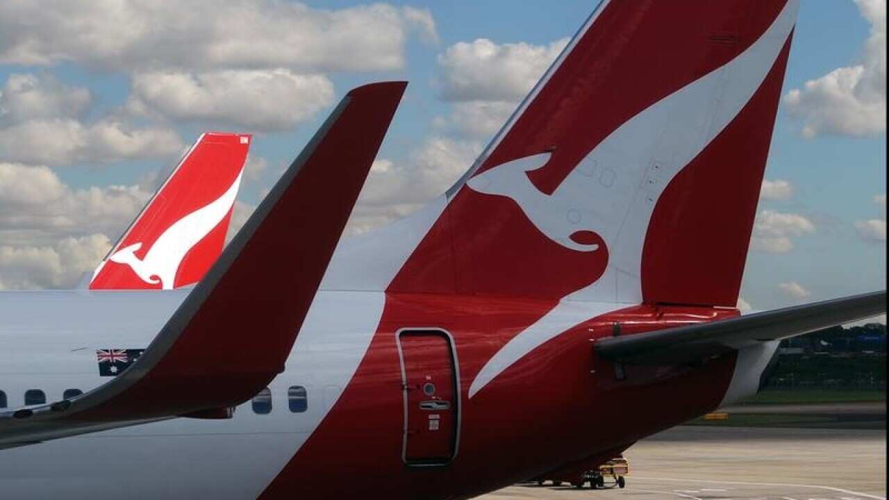 Qantas aircraft at Sydney Airport