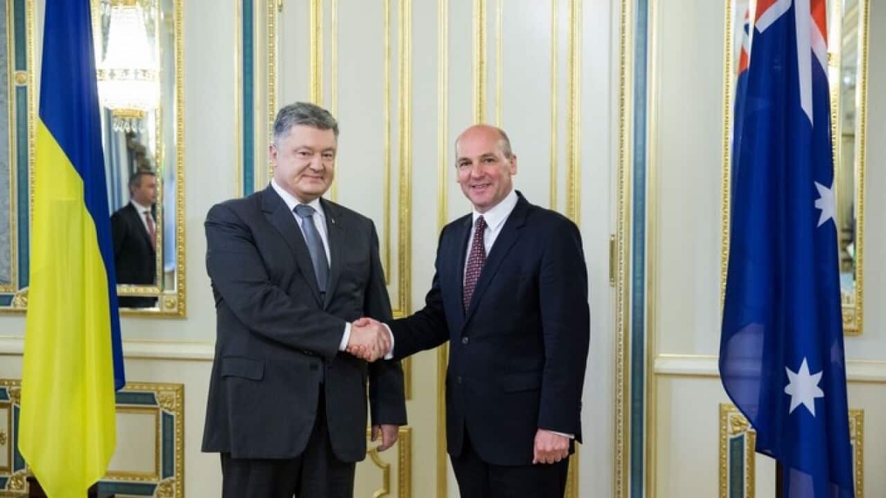 President of Ukraine Petro Poroshenko met with President of the Senate of the Parliament of Australia Stephen Parry.