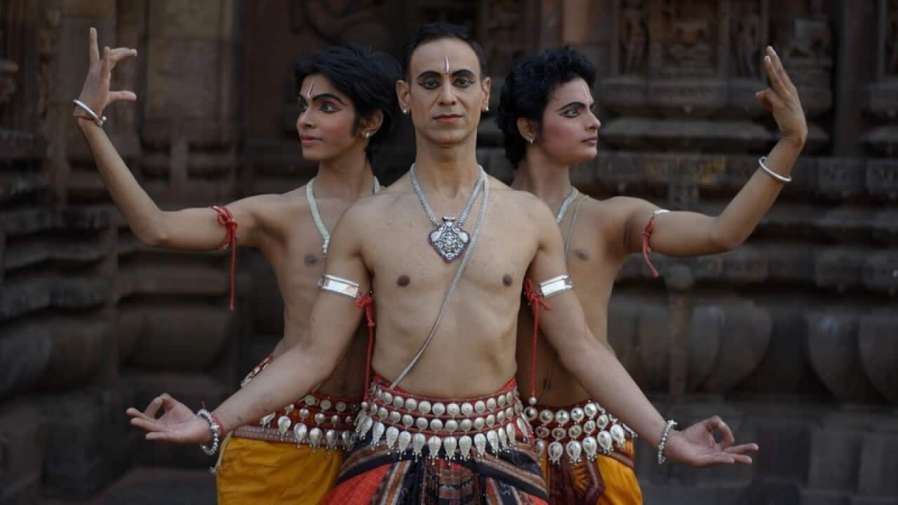 Sukhwinder Singh Goraya with other dancers