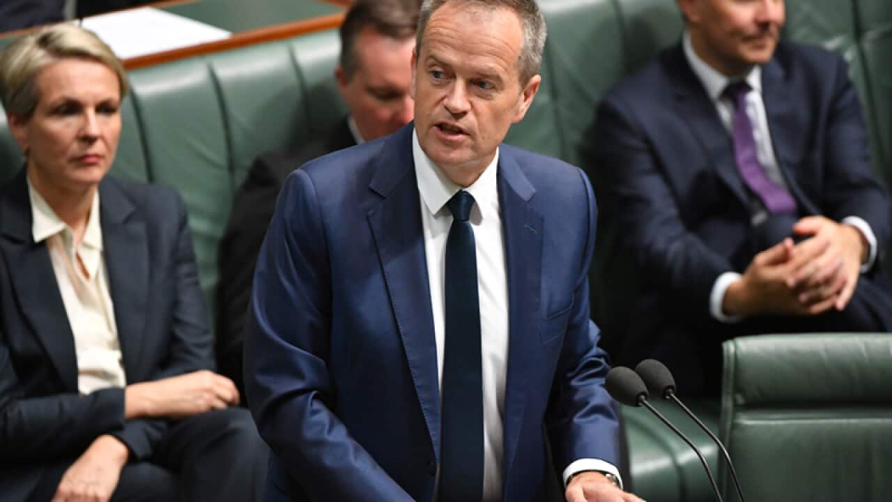 Bill Shorten speaks during a motion on Section 18C