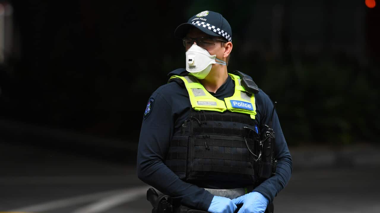 Victorian police are looking for three people involved in an attack on two Chinese students in Melbourne's CBD.