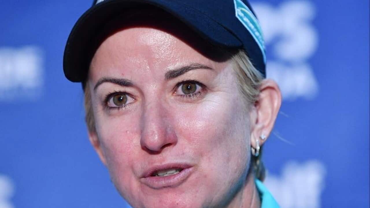 Australian player Karrie Webb during a press conference