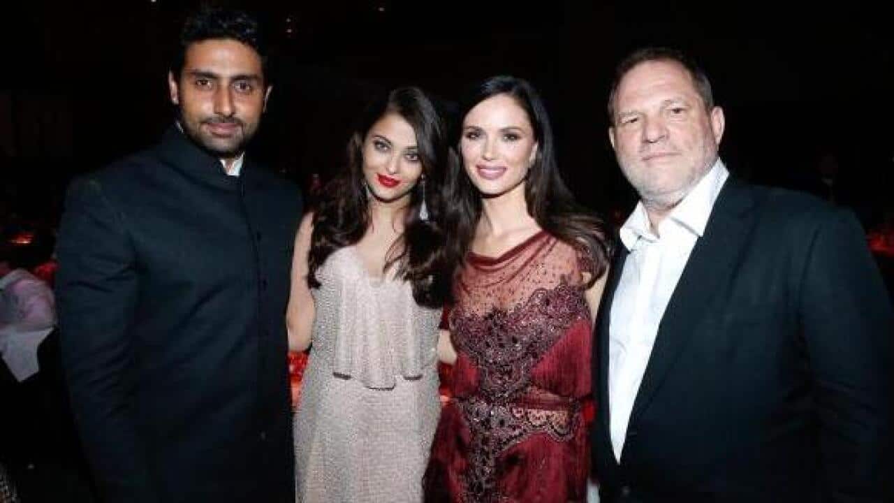 Aishwarya Rai and husband with Harvey Weinstein