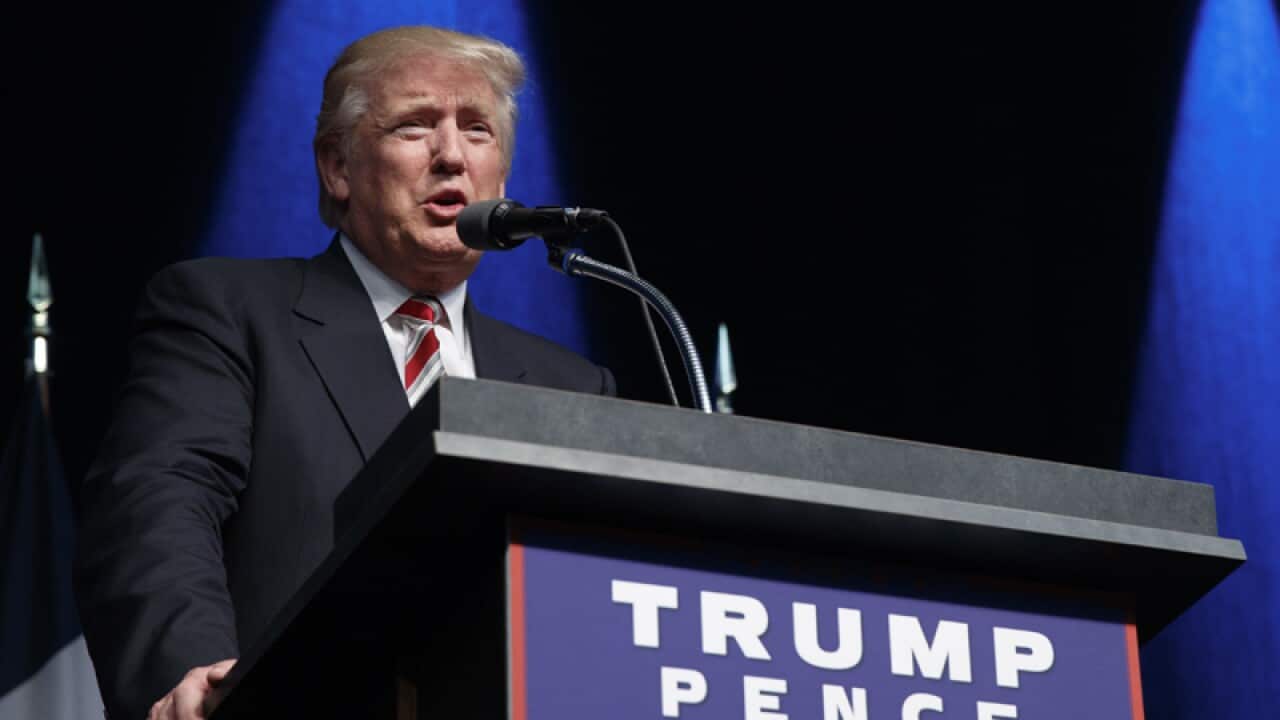 Republican presidential candidate Donald Trump