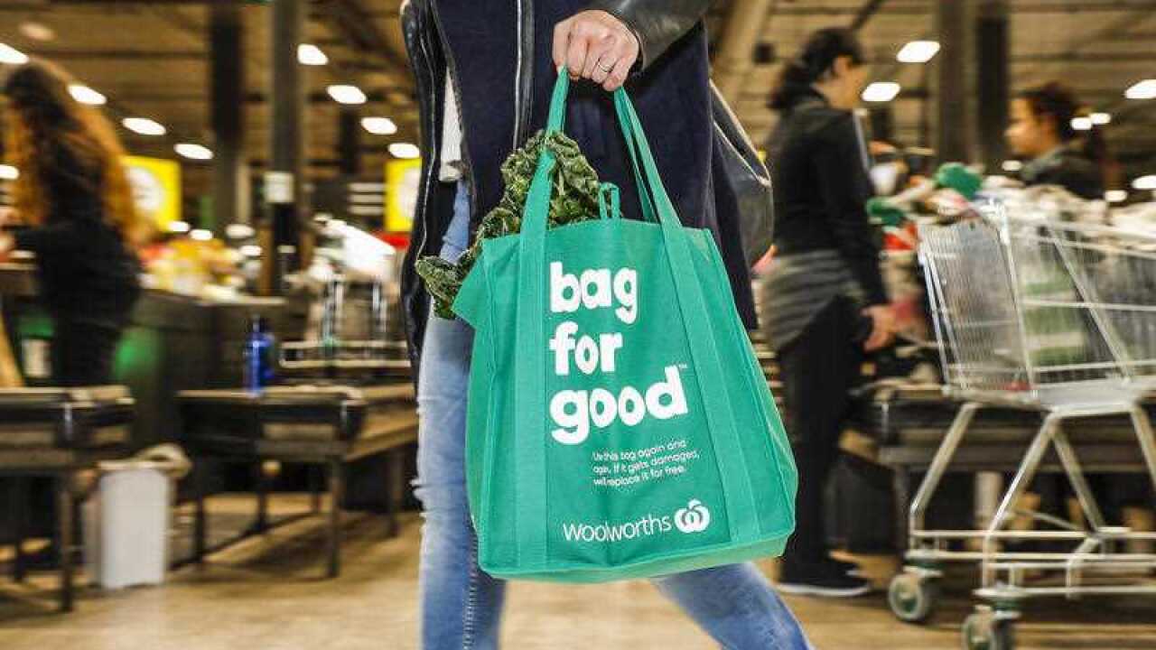 Reusable bags have replaced plastic bags in most Australian states on 1 July 2018